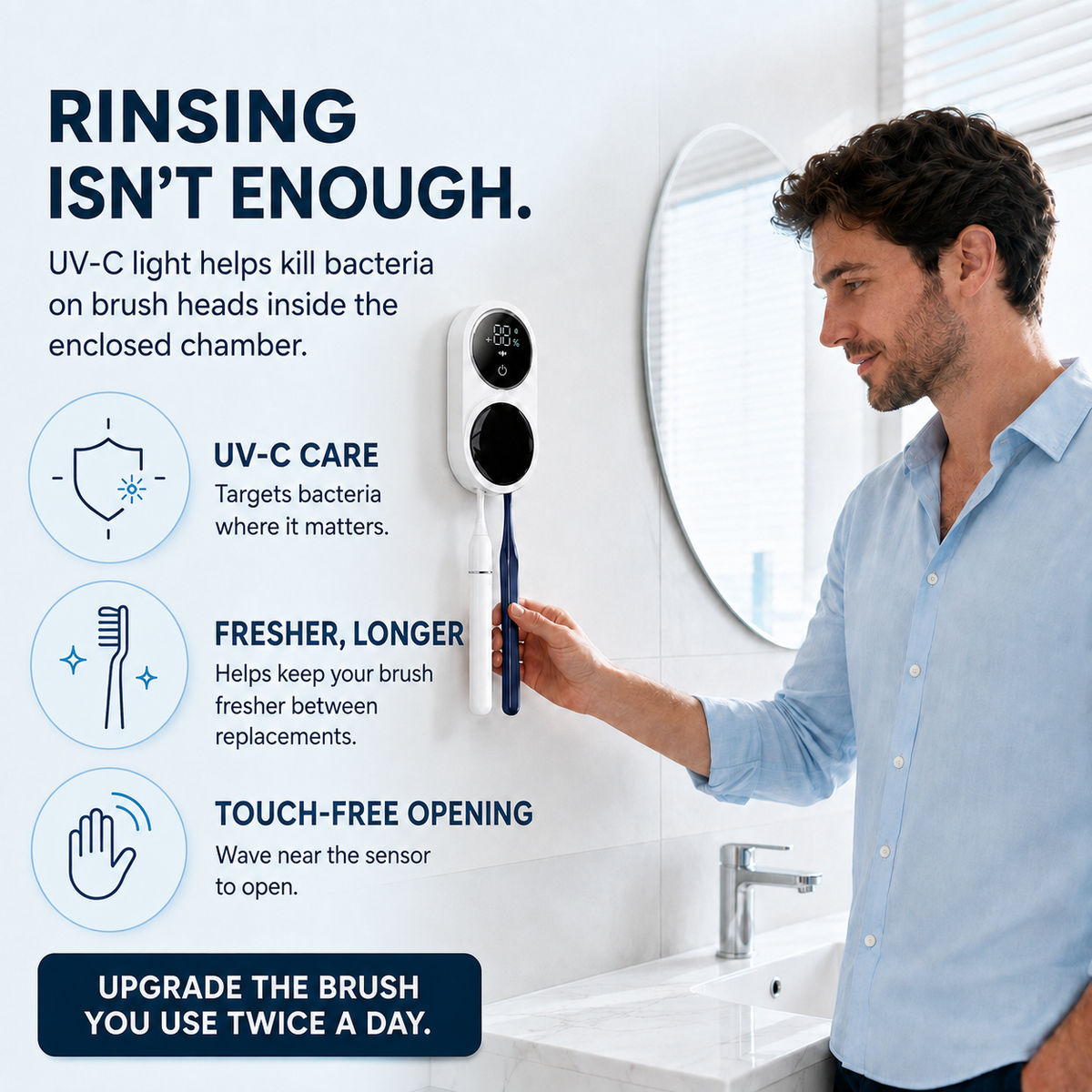 Smart Touchless Toothbrush Sterilizer