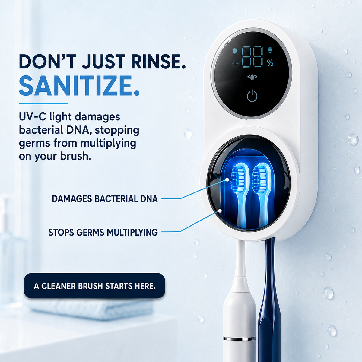 Smart Touchless Toothbrush Sterilizer