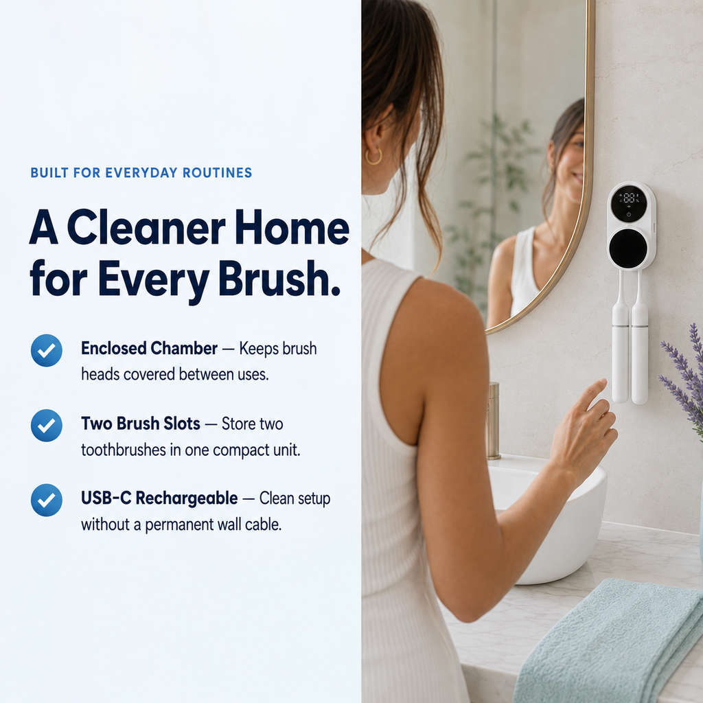 Smart Touchless Toothbrush Sterilizer